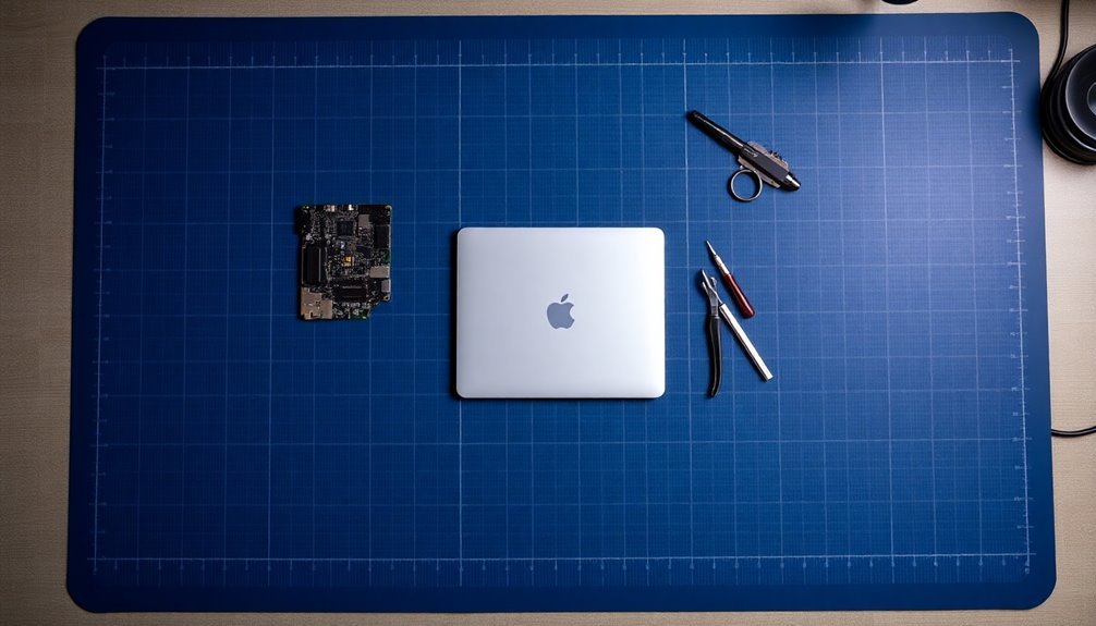 magnetic repair work mat
