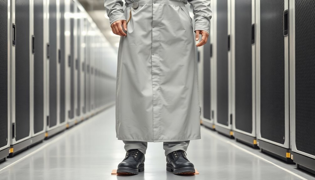conductive clothing prevents static