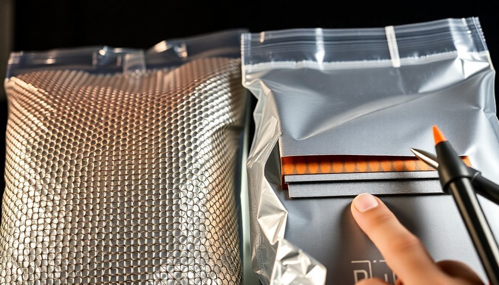 conductive material encloses electronics
