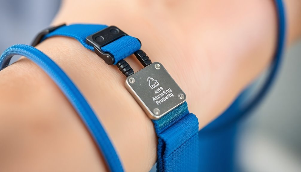 electrode based skin contact detection