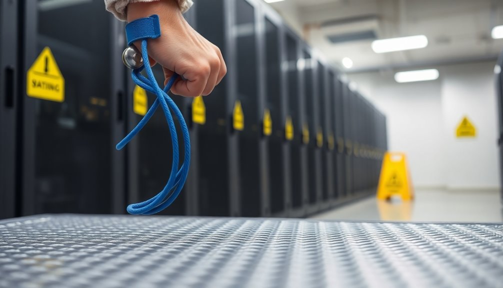 ensuring electrostatic safety grounding