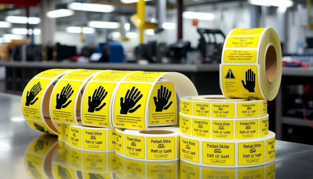 esd label placement standards