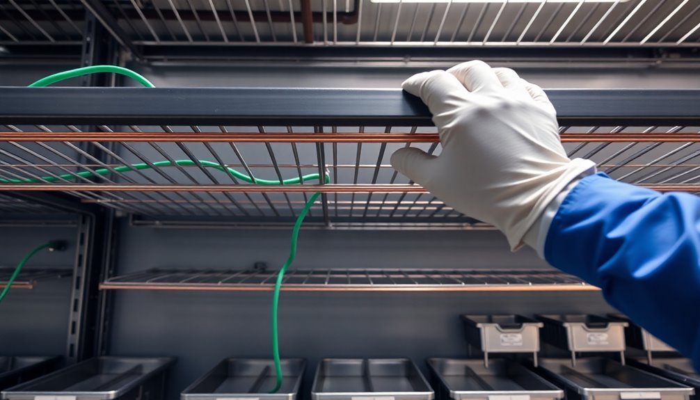 evaluate shelving storage conditions
