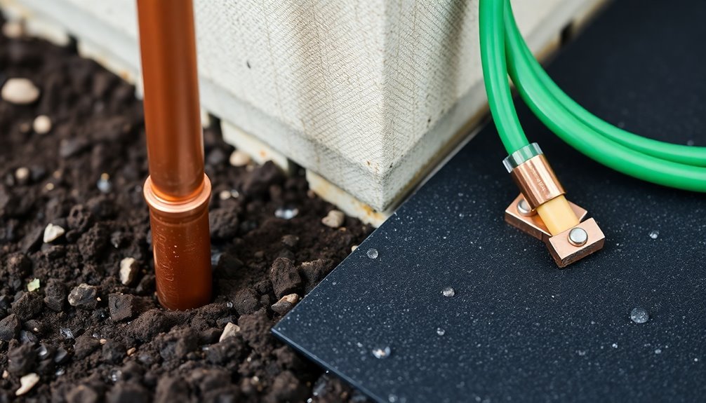 grounding rod installation process
