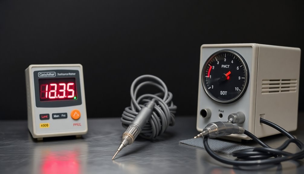 measuring surface electrical resistance