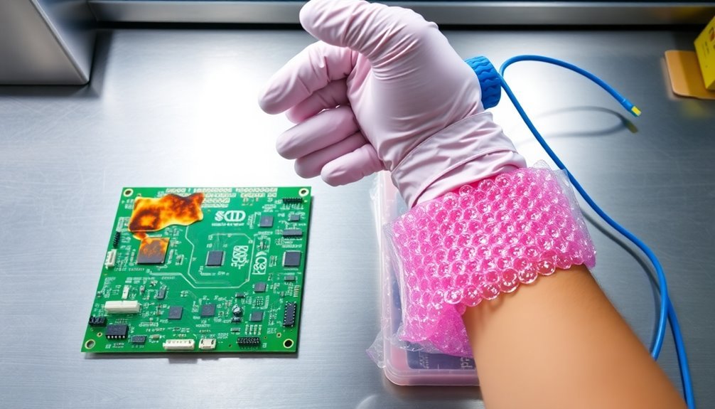 mitigate electronic component damage