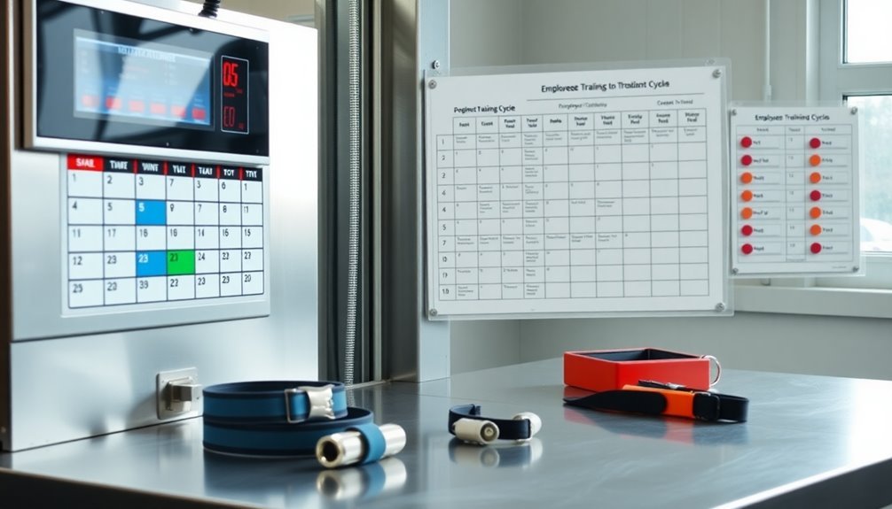 personnel training evaluation schedule