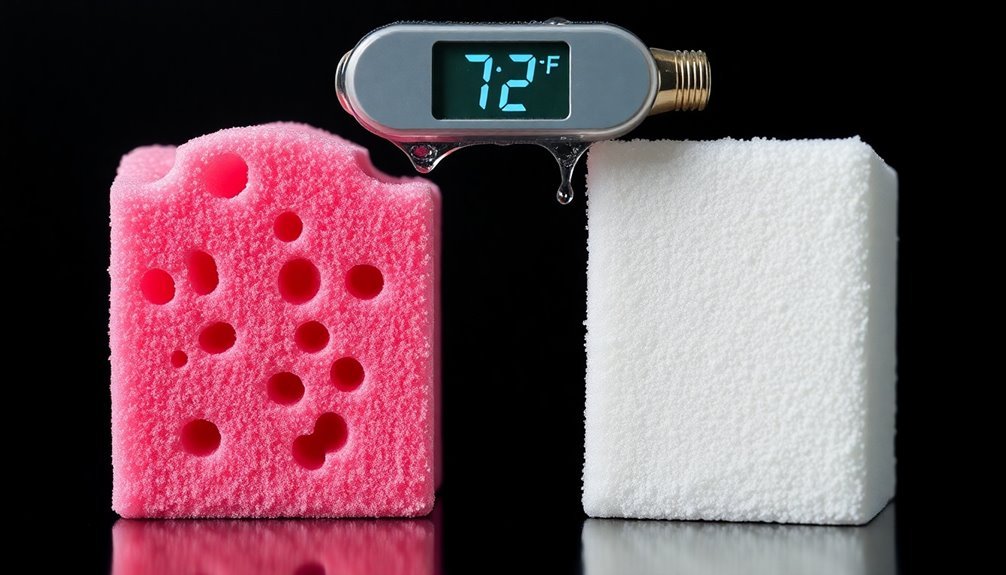 temperature affects foam stability